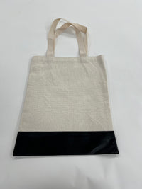 Linen and Leather Shopping Bag