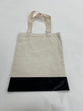 Linen and Leather Shopping Bag